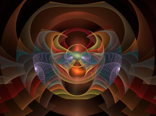 Картинка 3д графика fractal фракталы фрактал тёмный узор