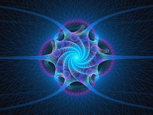 Картинка 3д графика fractal фракталы тёмный абстракция цвета узор