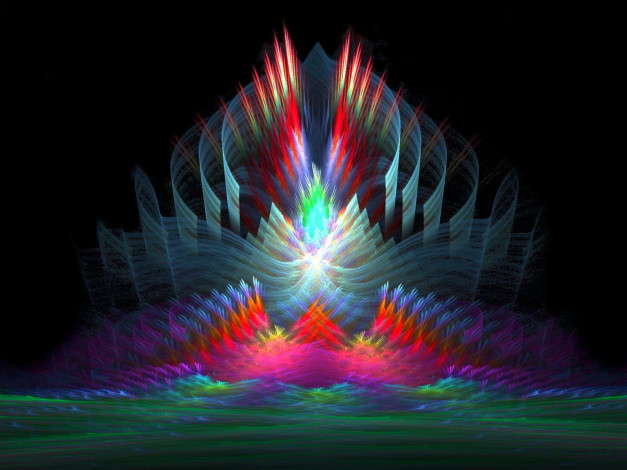 Обои картинки фото 3д, графика, fractal, фракталы, тёмный, абстракция, цвета, узор