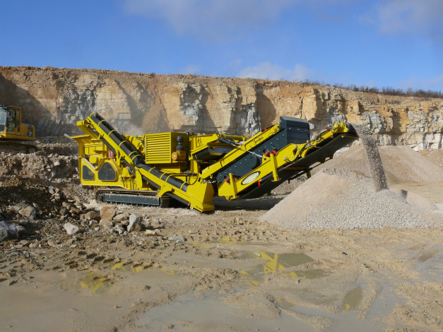 Обои картинки фото техника, строительная, карьер