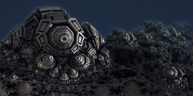 Обои картинки фото 3д, графика, fractal, фракталы, тёмный, цвета, абстракция, узор