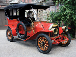 Картинка автомобили классика дом дерево дорога автомобиль