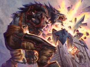 Картинка world of warcraft видео игры worgen фан-арт