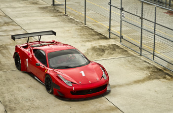 Картинка автомобили ferrari red 458 италия