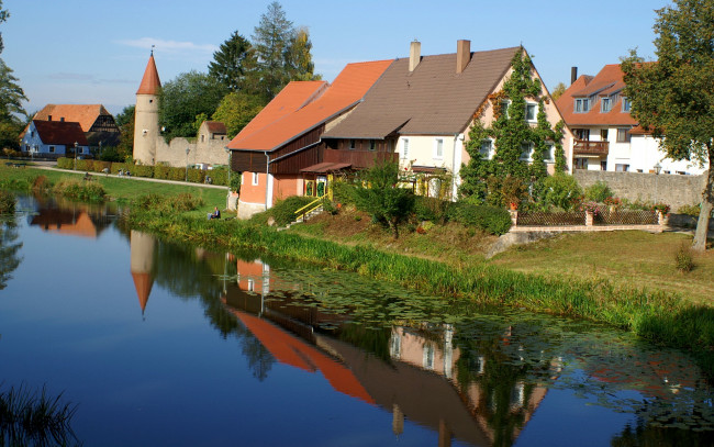 Обои картинки фото германия, бавария, орнбау, города, улицы, площади, набережные
