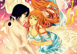 Картинка аниме bleach улькиора орихиме пара