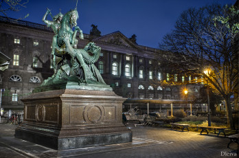 Картинка города берлин германия памятник вечер здание