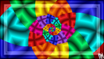 Картинка 3д графика fractal фракталы фон узор щенок