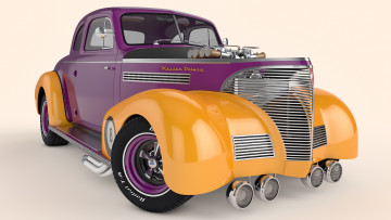 обоя автомобили, 3д, 1939, chevrolet