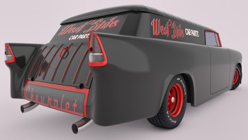 Картинка автомобили 3д 1955 chevrolet