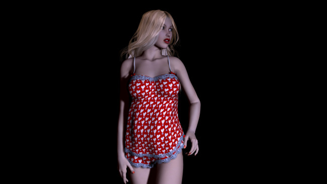 Обои картинки фото 3д, графика, people, люди, губы, взгляд