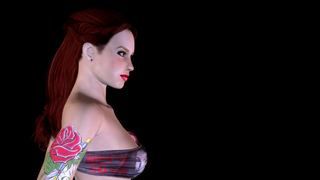 Обои картинки фото 3д, графика, people, люди, взгляд