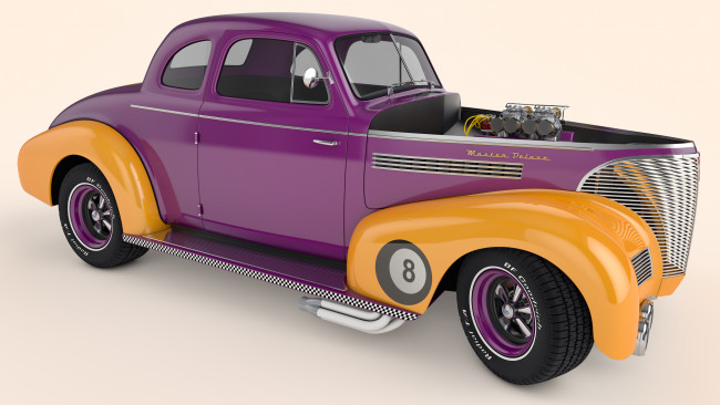 Обои картинки фото автомобили, 3д, 1939, chevrolet