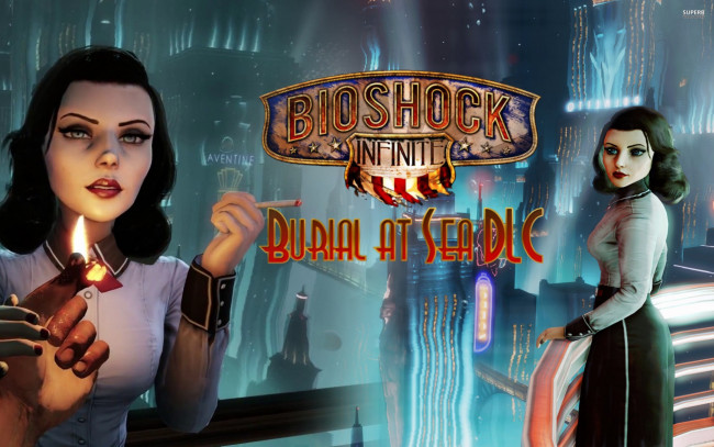Обои картинки фото bioshock, infinite, видео, игры, девушки, сигарета