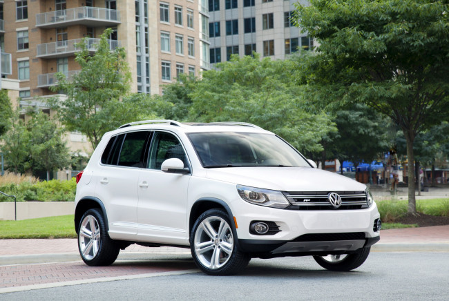 Обои картинки фото 2014, volkswagen, tiguan, line, автомобили