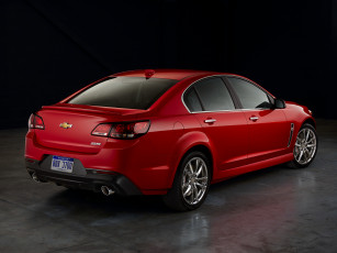 обоя автомобили, chevrolet, 2014г, красный, ss