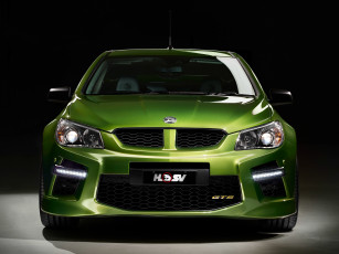 обоя автомобили, holden, зеленый, 2014г, gen-f, maloo, gts, hsv
