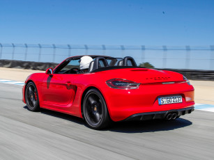 Картинка автомобили porsche красный 2014г 981 gts boxster