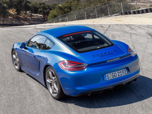 Картинка автомобили porsche синий 2014г 981c gts cayman