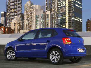 Картинка автомобили volkswagen au-spec 5-door polo синий typ 6r
