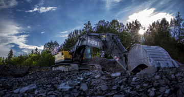 Картинка техника экскаваторы экскаватор гусеничный самоходный