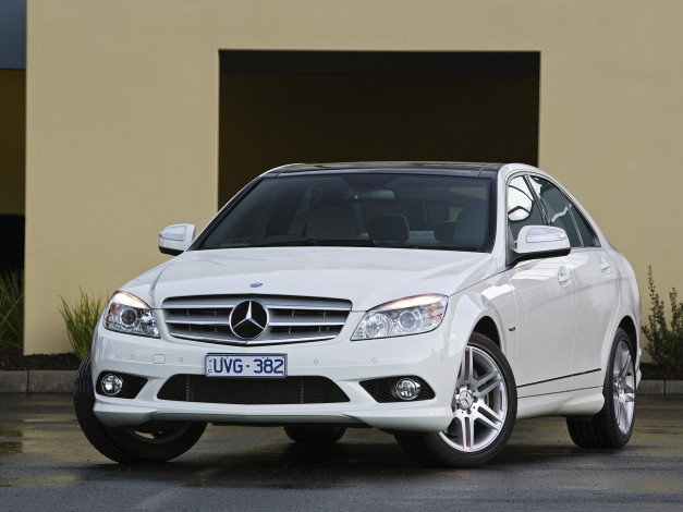 Обои картинки фото автомобили, mercedes-benz, c, 280, светлый, w204, au-spec, sport