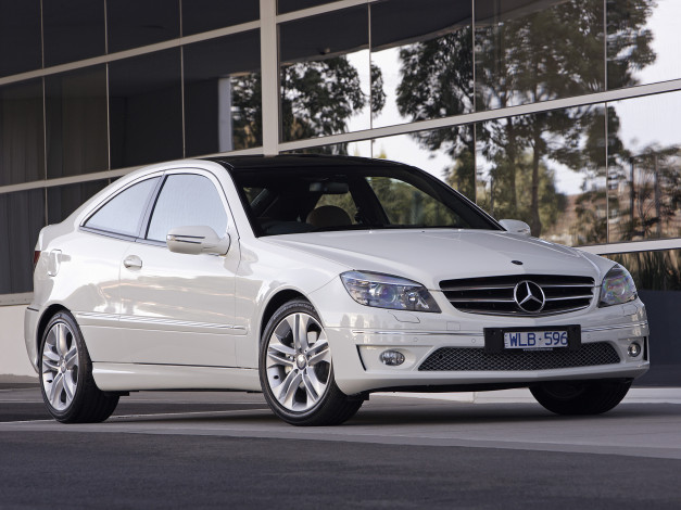Обои картинки фото автомобили, mercedes-benz, clc, 200, светлый, au-spec, kompressor