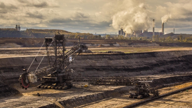 Обои картинки фото техника, экскаваторы, экскаватор, шагающий, карьер