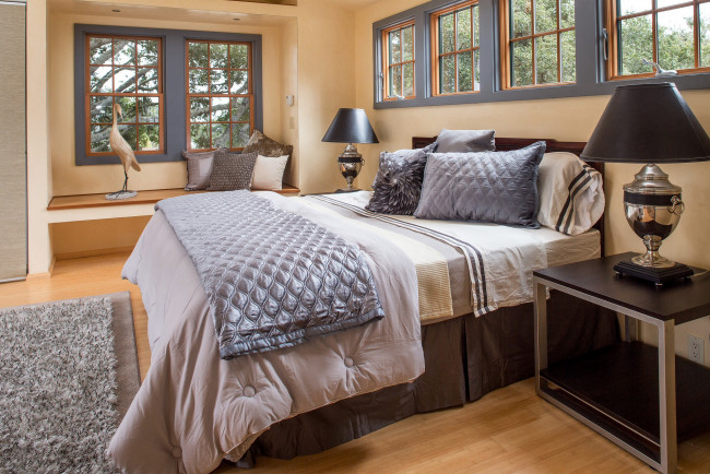 Обои картинки фото интерьер, спальня, кровать