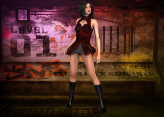 Картинка 3д+графика люди+ people фон девушка взгляд