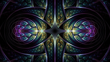 Картинка 3д+графика фракталы+ fractal узор фон цвета