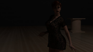 обоя 3д графика, люди , people, девушка, взгляд, фон