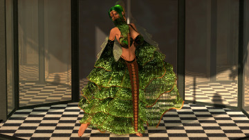 Картинка 3д+графика люди+ people фон взгляд девушка