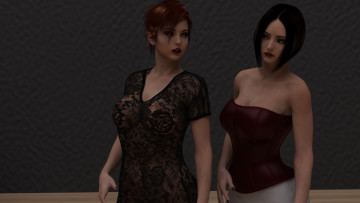 Картинка 3д+графика люди+ people фон взгляд девушки