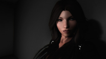 Картинка 3д+графика портрет+ portraits девушка взгляд фон