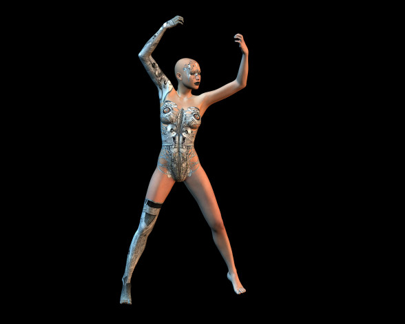 Обои картинки фото 3д графика, фантазия , fantasy, взгляд, фон, девушка