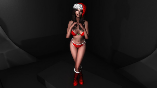 Обои картинки фото 3д графика, люди , people, девушка, взгляд, фон