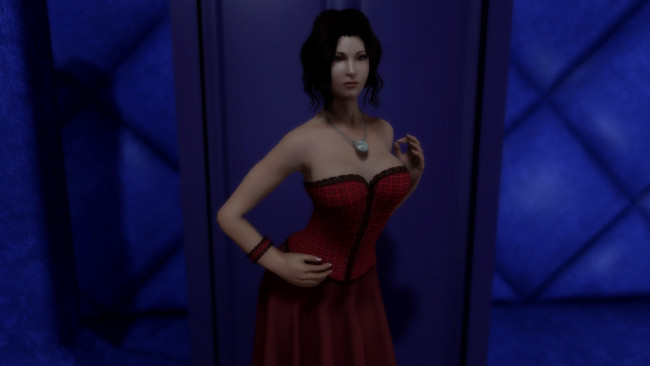 Обои картинки фото 3д графика, люди , people, девушка, взгляд, фон