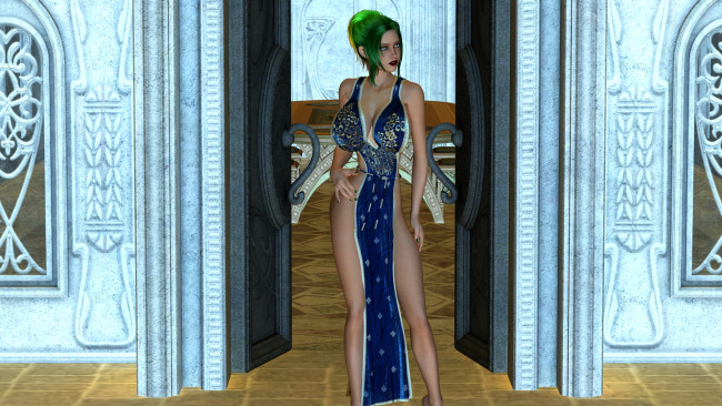 Обои картинки фото 3д графика, люди , people, фон, взгляд, девушка