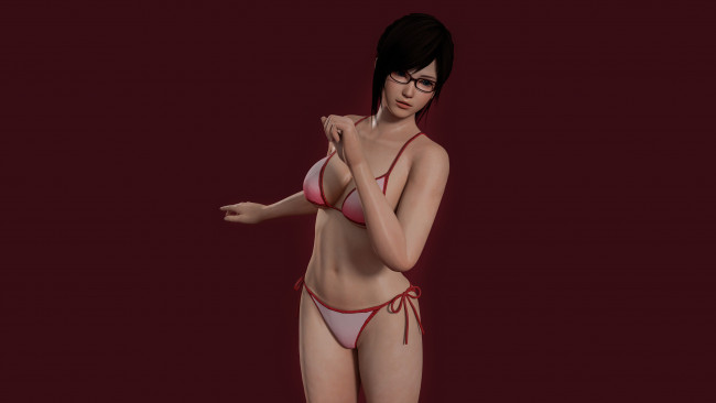 Обои картинки фото 3д графика, люди , people, фон, взгляд, девушка