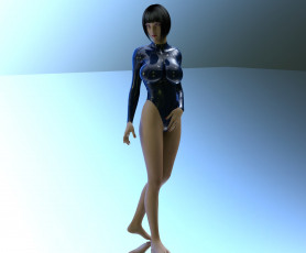 Картинка 3д+графика люди+ people девушка фон взгляд