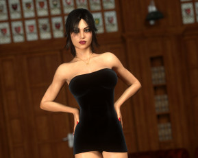 Картинка 3д+графика люди+ people фон взгляд девушка