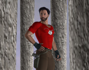 Картинка 3д+графика люди+ people взгляд фон мужчина