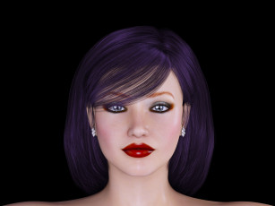 Картинка 3д+графика портрет+ portraits фон взгляд девушка