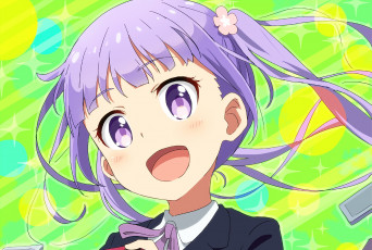 Картинка аниме new+game фон девушка взгляд