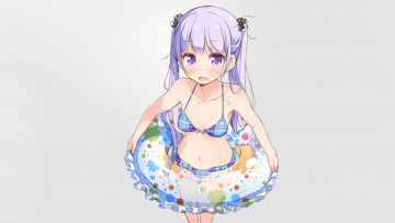 Картинка аниме new+game фон взгляд девушка