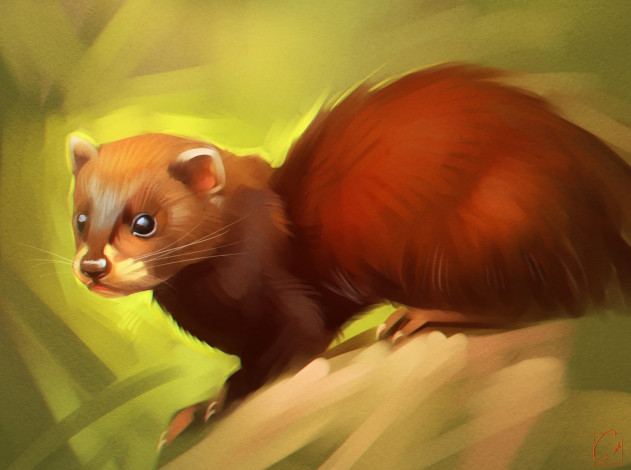 Обои картинки фото gaudibuendia, рисованное, животные, животное