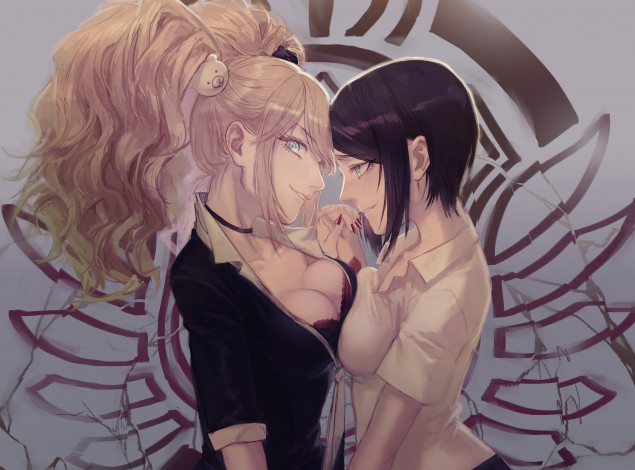 Обои картинки фото аниме, danganronpa, девушки