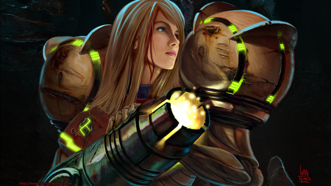 Обои картинки фото metroid prime hunters, видео игры, персонаж