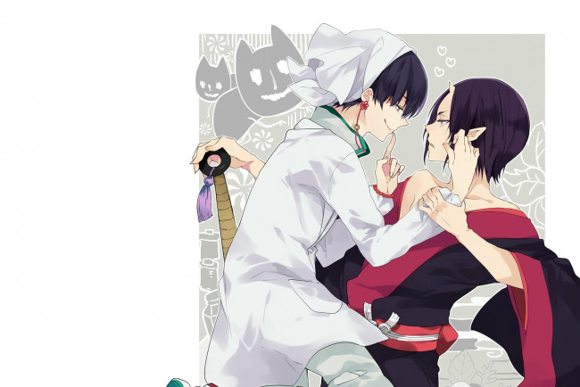 Обои картинки фото аниме, hoozuki no reitetsu, хакутаку, хозуки, hoozuki